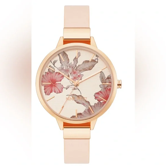 {NIB} NINE WEST floral watch Women main image 3